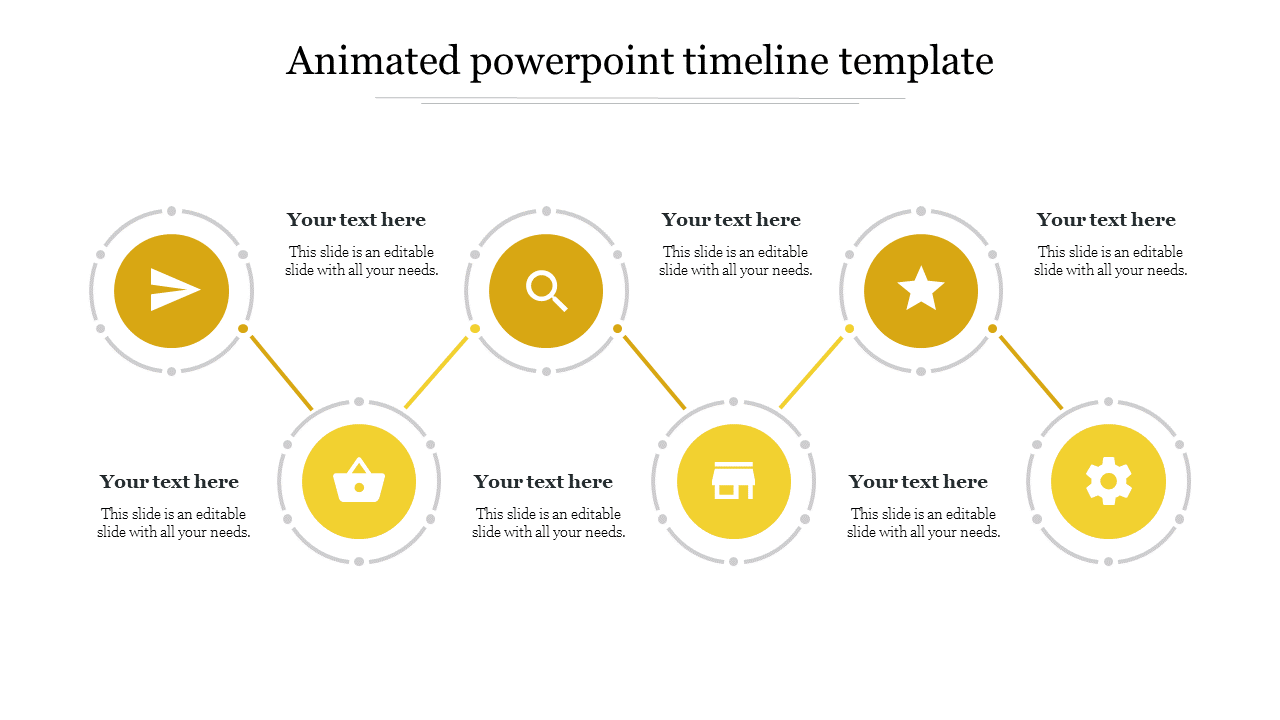animated powerpoint timeline template-Yellow